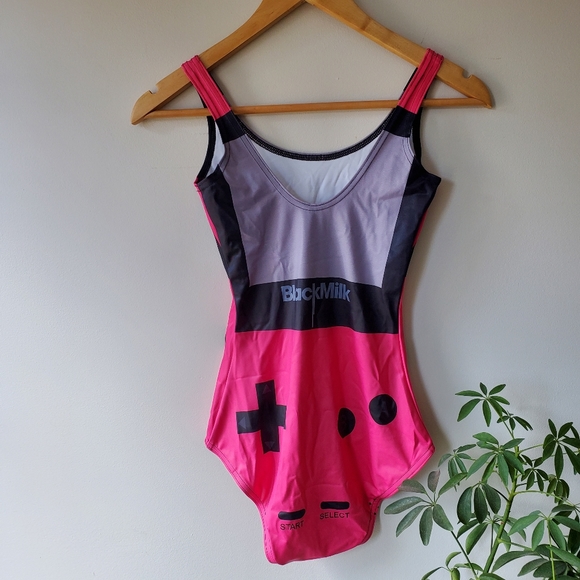 BlackMilk pink gamer Swimsuit - Picture 3 of 4